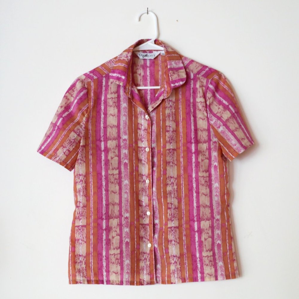 Talbott Vintage Short Sleeve Blouse